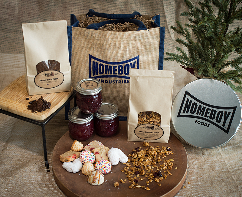 Image of a holiday spread of cookies from Homeboy Food, a brand working to change the prison system by hiring formerly incarcerated individuals
